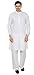 Maple Clothing Mens White Cotton Indian Kurta Pajama Ethnic India Wear