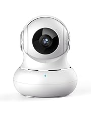 Pet Camera, [2022 New] Crzwok 360° View Indoor Security Camera, Home Camera with Phone App, 1080P Wireless Camera WiFi for Baby/Dog, IR Night Vision, Motion Detection, 2-Way Audio, Work with Alexa