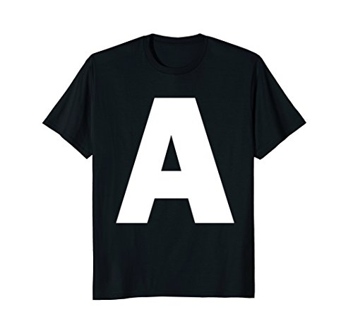 Letter Shirts by CAM1Letter A Shirt Alphabet Monogram Initial T-shirt T-ShirtOEKO-TEX STANDARD 100