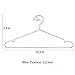 JUNING Wire Hangers, 50 Pack Stainless Steel Strong Metal Clothes Hangers-16.5 Inch, Silvery