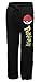 Pokemon Pokeball Logo Men's Black Quick Turn Sleep Pants (Large)