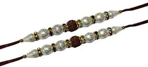 IndiaBigShopRakhi set of 2, Rakhi for Brother, Rakhi thread, rakhi bracelet, rakhi for siblings, designer rakhi, rakhi for bhaiya bhabhi