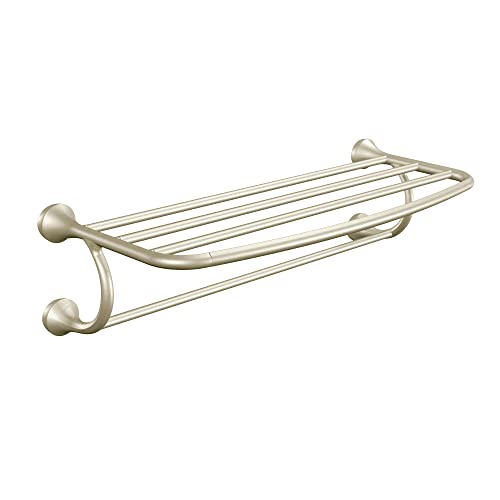 Moen YB2894BN Eva Hotel Towel Shelf, Brushed Nickel by Moen