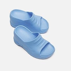 Arqa Marshmallow Wedge Sandals for Women Open Toe