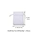 AWELL Small Organza Bags with Drawstrings 2.7x3.5 inch, White, Pack of 100