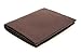 Paul & Taylor Brown Leather Hipster Center Flap Bifold Wallet