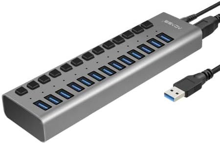 Acasis 1m High Speed 13 Ports USB 3.0 Hub USB Port USB HUB USB Splitter with 12V 5A Power Cord