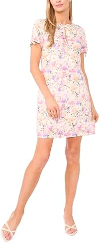 cece short sleeve babydoll dress CeCe Women's Floral Short-Sleeve Babydoll Dress