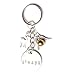 Harry Potter Silver Doe and Golden Snitch Always Keychain