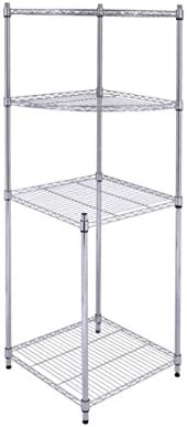 4 Layer Shelf Storage Rack Furniture Bathroom Kitchen Organizer Display Steel US Ship