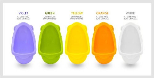JD Kids Urinals Potty Training for Boys Pee 5 Color Child (Yellow)