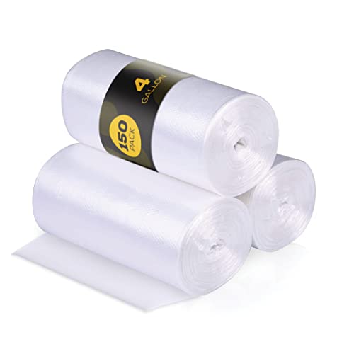 Gallon Trash Bags 150 Small Mini Garbage Bags 17