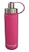 EcoVessel BOULDER TriMax Dual Opening Insulated Stainless Steel Water Bottle with Tea - Fruit and Ice Strainer - 20 oz. - Ava Pink
