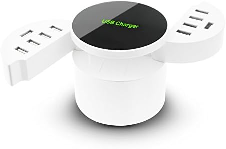 ihens5 USB Wall Charger ,10 Smart USB Ports 5V/8.2A Multi Port USB Wall Charger Travel Household Charger for iPhone SE 6S / 6Plus, iPad Air 2 / mini 3, Samsung Galaxy S6 / S6 Edge and More Phones