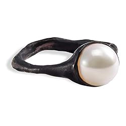 german kabirski Handmade White Pearl Ring for Women