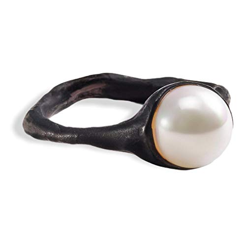 german kabirski Handmade White Pearl Ring for Women