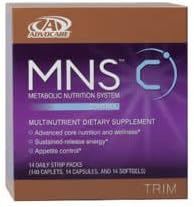 Metabolic Nutrition System (MNS) Control