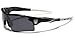 Premium Polarized Men's Sports Cycling Fishing Baseball Running Sunglasses (Black - Smoke Lens)