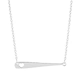 Baseball Bat Necklace - Baseball or Softball Jewelry Gift - For Mom Softball Fan Girl Woman Silver