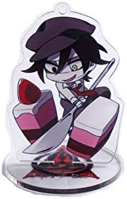 MOE Key Chain Angels of Death Anime Acrylic Key Ring Key Holder Zack Ray Accessories Decoration