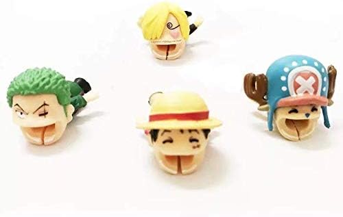 Amazon Co Jp かわいいアニメバイトケーブルプロテクター 4個 フワフワ ゾロ サンジ チョッパー チャージャーペット ケーブルバディ Iphoneコードのみ対応 友人や子供へのギフトに最適 家電 カメラ
