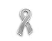 Fundraising For A Cause | Gray Large Flat Ribbon Shaped Pin – Gray Ribbon Awareness Pin for Parkinson’s Disease, Brain Cancer, Asthma, Allergy, Diabetes – Fundraising & Gift Giving