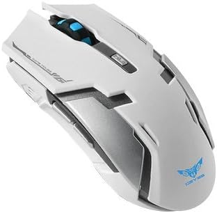 I8 Wireless Ergonomic Mouse 2.4G High Precision Vertical Mouse 800/1200/1600 DPI, Chargeable Soundless Optical Design 6 Buttons for Notebook, PC, Laptop, Computer (white)