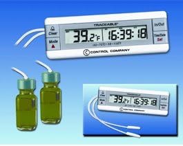 Traceable, Dual Thermometer, 2 bottle probes specifically for refrigerator/freezer applications - 4306 - EACH