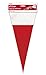 Santa Hat Christmas Cone Cellophane Bags, 20ct
