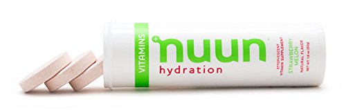 Nuun Hydration Vitamins Electrolyte Tablets + Vitamins, Strawberry Melon, 8 Pack (96 Servings)