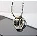 Sword Art Online Necklace Stainless Steel Rotating Rings Pendant Necklace