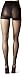 CK Women's Matte Ultra Sheer Pantyhose with Control Top, Black, Size B