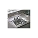STERLING B153-2 Secondary Sink 15-Inch by 15-Inch Top-mount Single Bowl Bar Sink, Stainless Steel