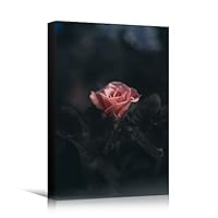 Canvas Wall Art Pink Fields Bohemian Colorful Floral Group Multicolor Photography - 12x18 inches