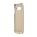 Galaxy S7 Edge Battery Case Wireless Charging - BIGFOX 5200mAh Slim External Battery Case,Protective Power Bank Charger Case Cover with Kickstand for Samsung Galaxy S7 Edge(Gold)