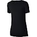 NIKE Women's Victory Training Tee, Black/White, Medium