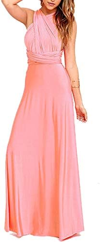 Arbres Floor Length Ball Gown Maxi Infinity Dress Convertible Formal Multiway Wrap Bridesmaid Evening Dress Wedding Christmas Party