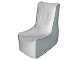 E-SeaRider Wedge Marine Beanbag, White/Grey, Small