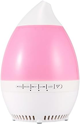 Juxical Essential Oils Diffuser With 4.0 Bluetooth Speaker and LED Night Lights, 120ml Ultrasonic Aromatherapy Humidifier with Music Player and Colorful Ambience Lights.Pink
