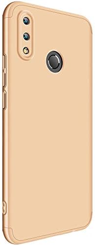 for Huawei Nova 3i P Smart+ Case, 360 Degree Full Protection + Ultra Thin Protective Hard PC Shockproof Back Full Cover Case for Huawei Nova3i / P Smart Plus (Gold)