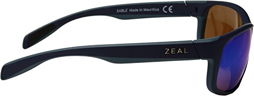 Zeal Optics Unisex Sable Atlantic Blue W/ Polarized Horizon Blue Lens One Size