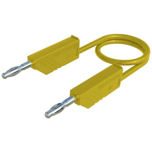 Cordon de mesure SKS Hirschmann CO MLN 150/2,5 [Banane mâle 4 mm - Banane mâle 4 mm] 1.50 m jaune 1 pc(s)
