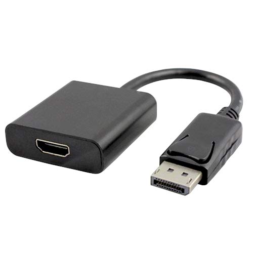 PremiumCord Displayport to HDMI Adapter, Video 4K @ 60Hz UHD 2160p, Full HD 1080p, 3D, DisplayPort 1.2 Male to HDMI 2.0 Female, Length: 20 cm, Black