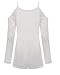 ZANZEA Women's Beach Off Shoulder Long Sleeve Lace Crochet Blouse Shirt Top White 12