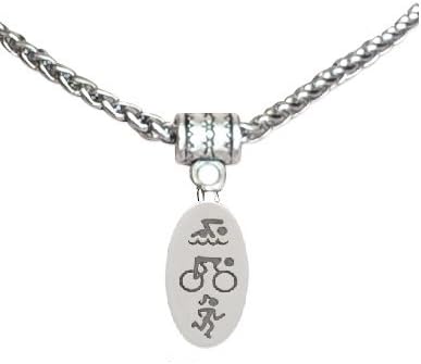 Triathlon Basket Chain DIY Starter Necklace with removable Lobster Clasp