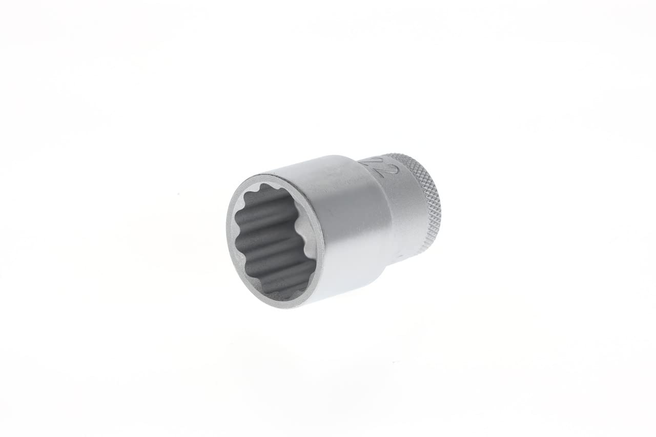 GEDORE Socket, 1/2" 12.5 mm drive, Hexagonal, 22 mm width, Tool, 19 22, Chrome-plated steel