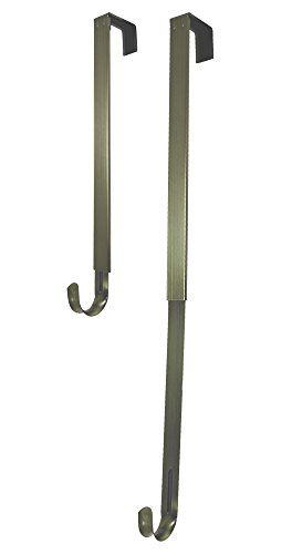 Adjustable Wreath Hanger, 20 lb Capacity (Antique Brass)