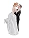 LingStar Love Romance Wedding Cake Toppers Figurines Couple Happy Bride and Groom Resin Decoration 336 Inch