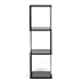 Baxton Studio Lindy 3-Tier Modern Display Shelf, Cappuccino