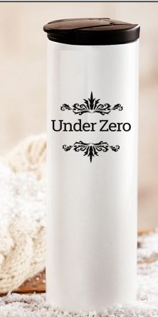 Under Zero Tumbler | 16 oz./ 500ml | Ultimate Double Wall Stainless Steel Insulated Travel/Car Mug | Leak Proof Lid | For Home, Office, School - Works Great for Ice Drink, Hot Beverages – 8.5”x 2.5”